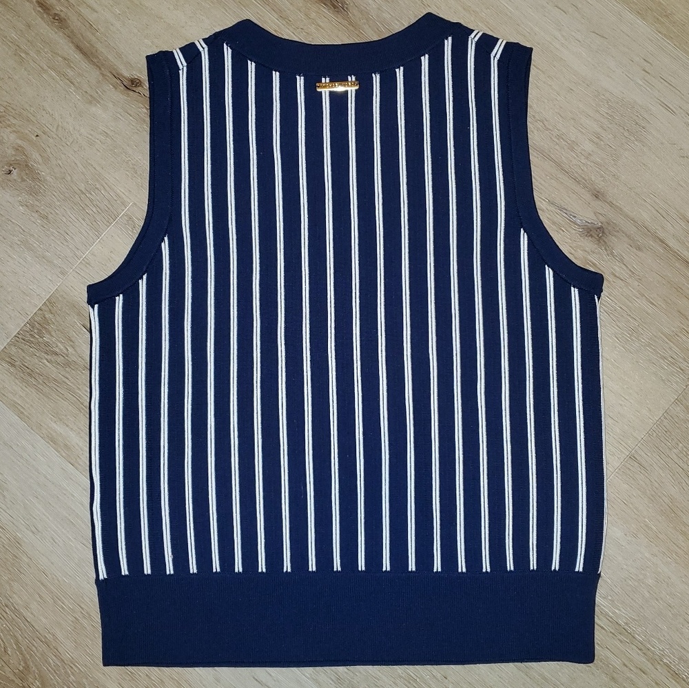 Michael Kors Navy & White Stripe Top - Picture 5 of 7